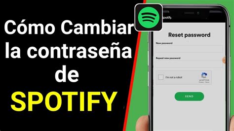 Cómo cambiar la contraseña de Spotify en el móvil 2021 YouTube