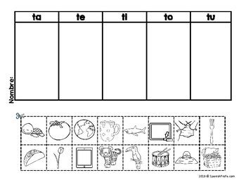 Letra T Ta Te Ti To Tu Actividades Y Centros By Spanish Profe TpT