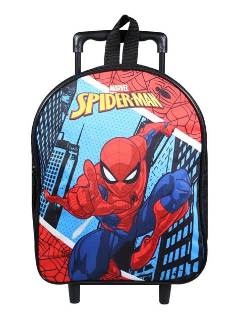 BAGTROTTER Sac à dos à roulettes 31 cm maternelle Spider Man Bleu