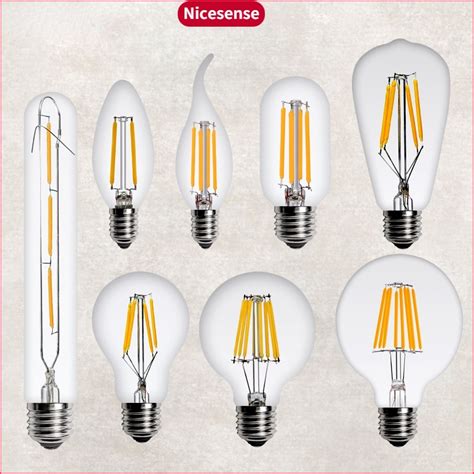 E27 Retro Led Filament Bulb Lamp 220v Light Bulb C35 A60 St64 G80 G95 G125 Glass Bulb Vintage