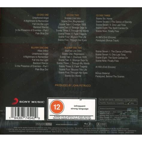 Dream Theater Distant Memories Live In London Cd Bluray Disk