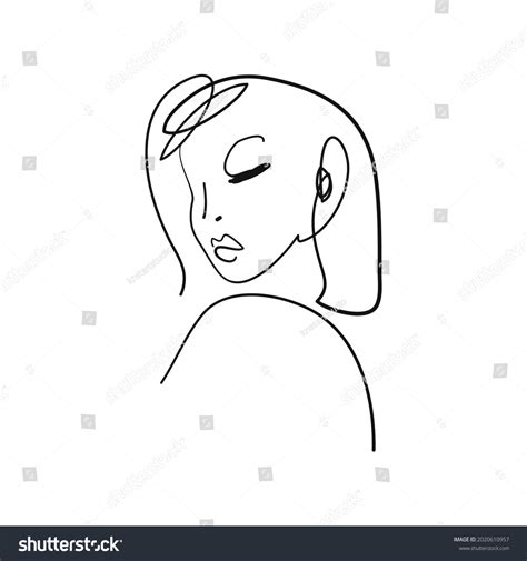 Ink Brush Naked Woman Silhouette Line Stock Vector Royalty Free 2020610957 Shutterstock