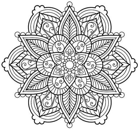 Mandalas Para Colorear Dif Ciles