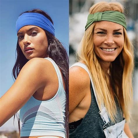 Wide Headbands For Women Non Slip Soft Elastic Hair Bands Yoga Running