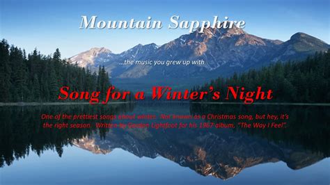 Song For A Winters Night YouTube