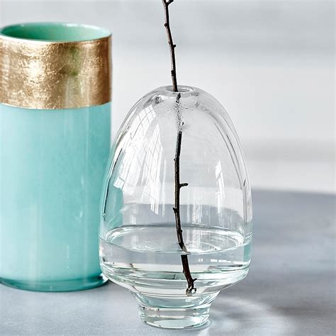 Vase En Verre Avec Bande Doree House Doctor Lost Ds0800 Aqua