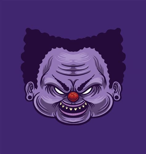 Premium Vector Clown Head Illustration