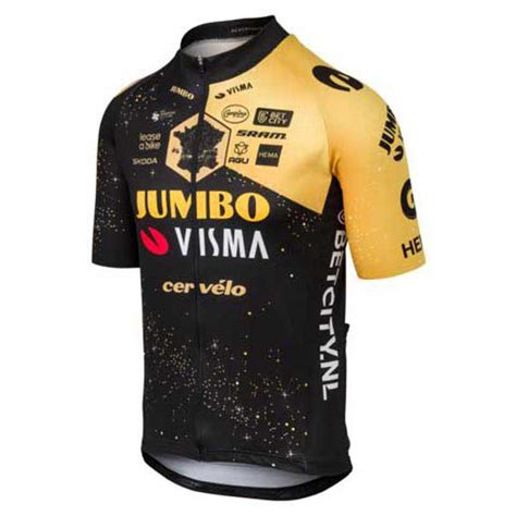 Agu Maillot De Manga Corta Jumbo Visma Replica Tour De France Bikeinn