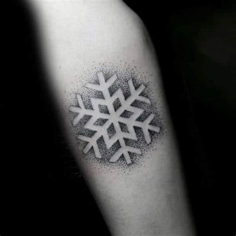 100 Snowflake Tattoo Designs For Men - Ice Crystal Ink Ideas