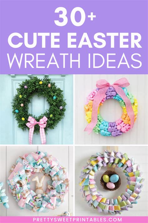 34 Diy Easter Wreath Ideas You Can Make Today Pretty Sweet