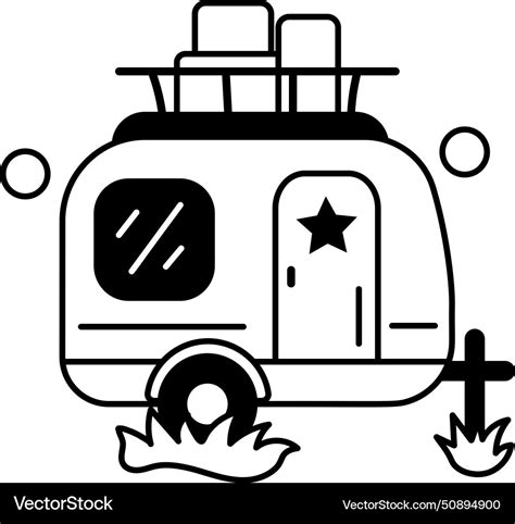 Caravan Royalty Free Vector Image - VectorStock