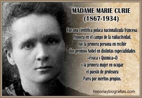 Biografia Marie Curie Historia De Sus Investigaciones Y Aportes Cientificos