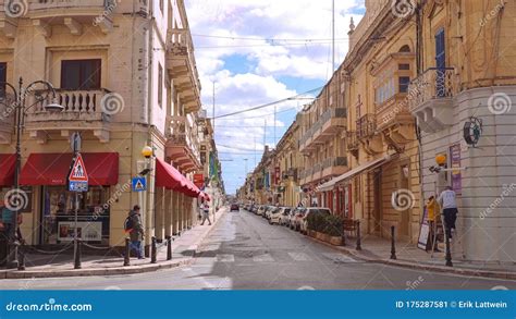 Street View in the City of Mosta in Malta - MALTA, MALTA - MARCH 5 ...