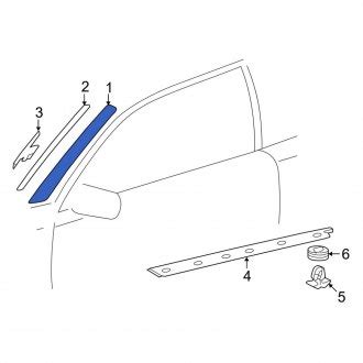 Mercedes Clk Class Window Trim Moldings Pillar Posts Carid