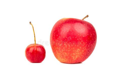 Big And Small Apple Stock Image Image Of Fruit Object 128832345