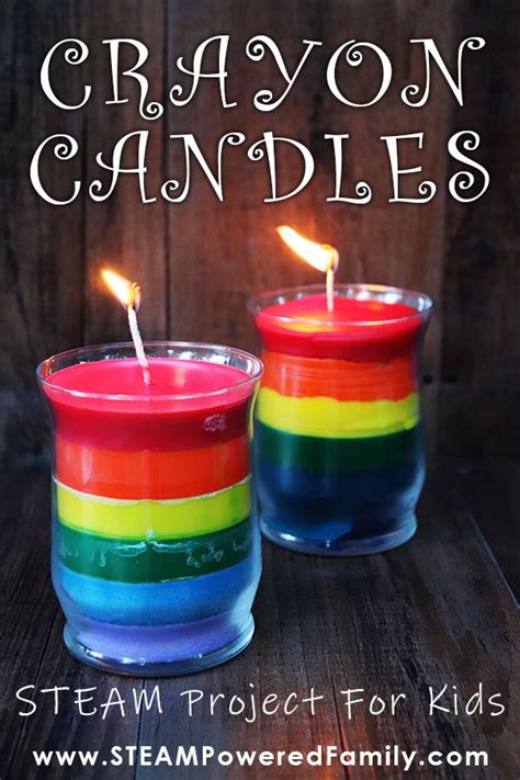 Gorgeous Rainbow Crayon Candles Diy Steam Project For Kids Kids