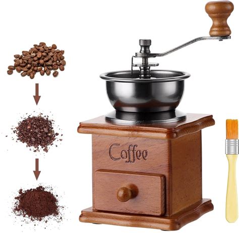 Firelex Portable Manual Coffee Grinder Wooden Manual Coffee Bean