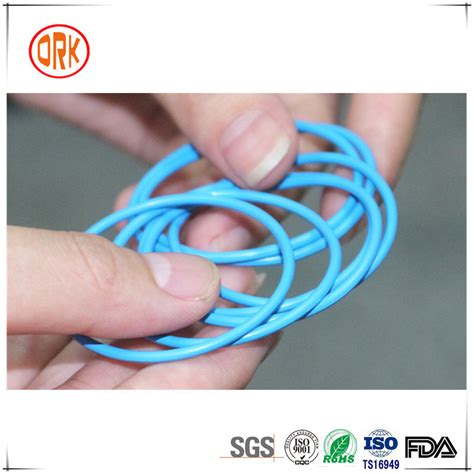 Alkaline And Acid Resistance Blue Cr Neoprene Rubber O Ring China