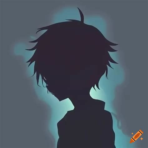 Silhouette Of An Anime Boy