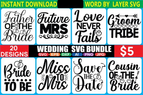 Wedding Svg Bundle Bundle · Creative Fabrica