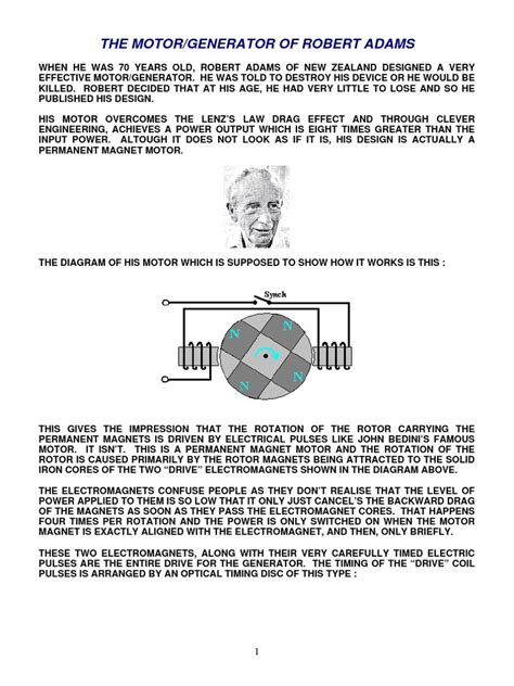 The Self-Powered Invention of Robert Adams: A Permanent Magnet Motor ...
