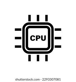 Cpu Semiconductor Chip Circuit Board Vector Stock Vector (Royalty Free ...