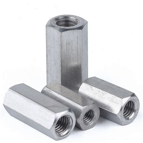 Pcs Hex Rod Coupler Nut Stainless Steel Metric Coupling M M M