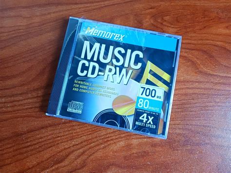 Used Memorex Music CD RW 700 MB Rare Vintage ReWritable 80 Min 4X Multi