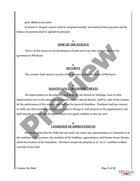 Form Of Deed Of Sale With Assume Balance Us Legal Forms