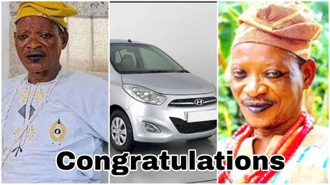 Congratulations Yoruba Movie Actor Lalude Gift Car Odunlade Adekola