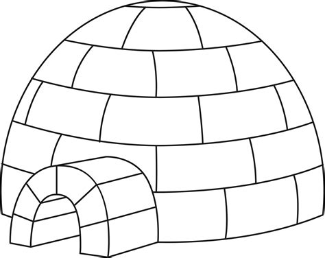 igloo printable template  printable papercraft templates