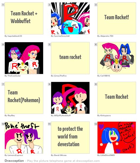 Team Rocket + Wobbuffet - Drawception