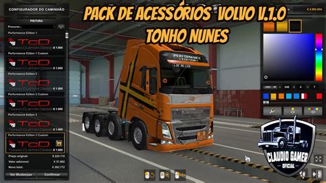 Download Mod Pack de Acessórios Volvo v 1 0 By Tonho Nunes ETS2 1 43