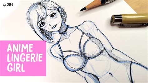 How To Draw Sexy Anime Girl Manga Style Sketching Anime Character Ep 254 Youtube