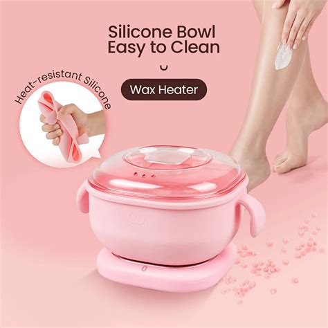 400ml Wax Heater Hair Removal Machine Portable Silicone Wax Warmer Spa Body Epilator Paraffin