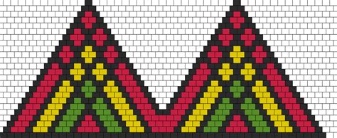 Rasta Random Bikini Bead Pattern Peyote Bead Patterns Simple Bead Patterns