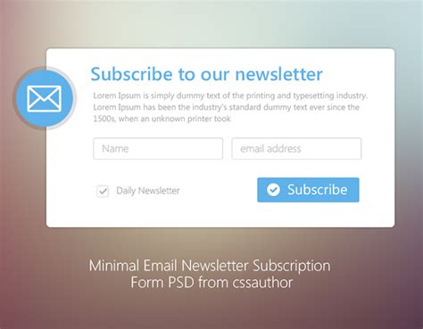 Newsletter Signup Forms That Rock Inspirations Templates And Tools