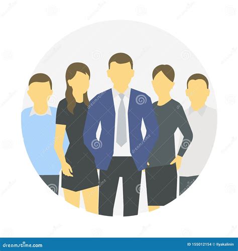 A Group Of People In A Circle Workers Business Team Teamwork