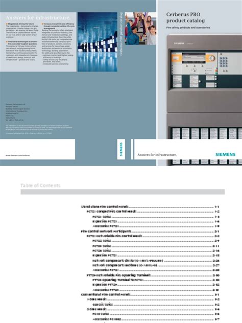 Pdf Catalog Siemens Cerberus Dokumentips