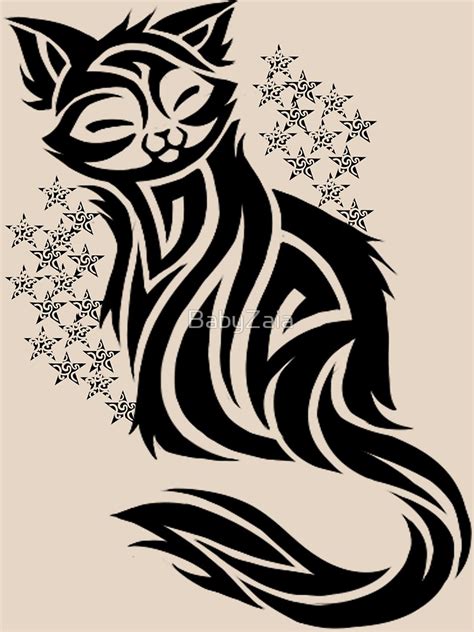 Tribal Cat Drawing at GetDrawings | Free download