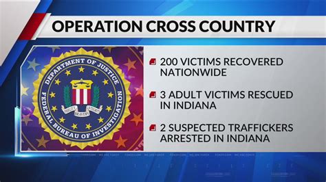 Fbi Locates 3 Victims Of Sex Trafficking In Indiana During Its Nationwide ‘operation Cross