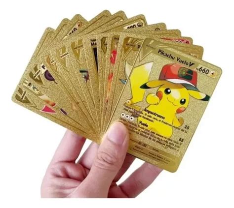 Caja 55 Cartas Pokémon Metalizadas Sin Repetir Cuotas sin interés