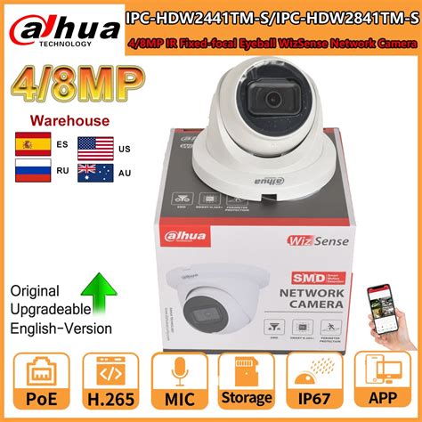 Dahua 8MP IR Fixed Focal Eyeball WizSense Network Camera 4K IPC