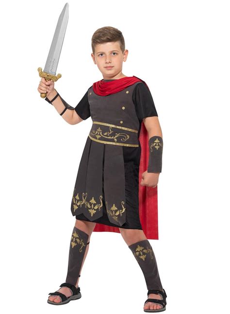 Boys Roman Soldier Costume Ancient Roman Dress Up Costume For Boys