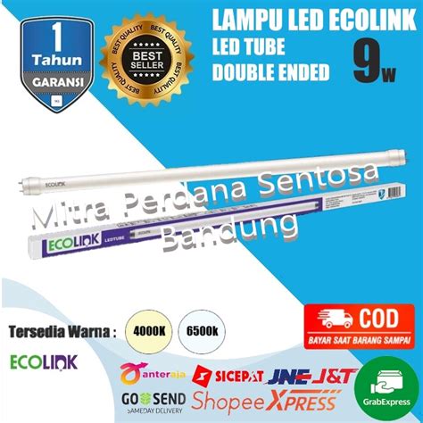 Jual Lampu Tl Led Tube Ecolink Tabung T Watt Mm W Watt W Putih