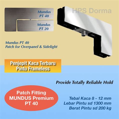 Jual Patch Fitting Pt Mundus Premium Dorma Overpanel Sidelight