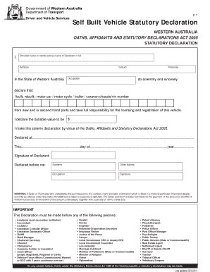 Printable Statutory Declaration Form Australia Templates Fillable