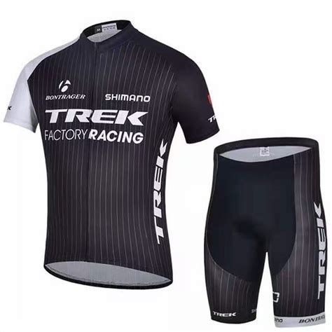 TREK Summer Cycling Jerseys Set Men Team Cycling Wear Short Sleeve Bike