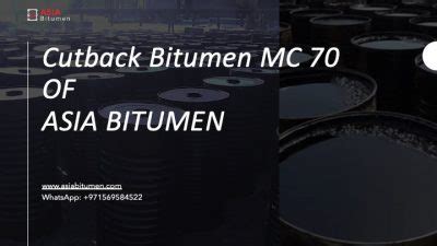 Cutback Bitumen Mc Bitumen Factory