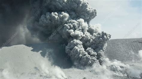 Shinmoedake Volcano Eruption 2017 Stock Video Clip K008 6609